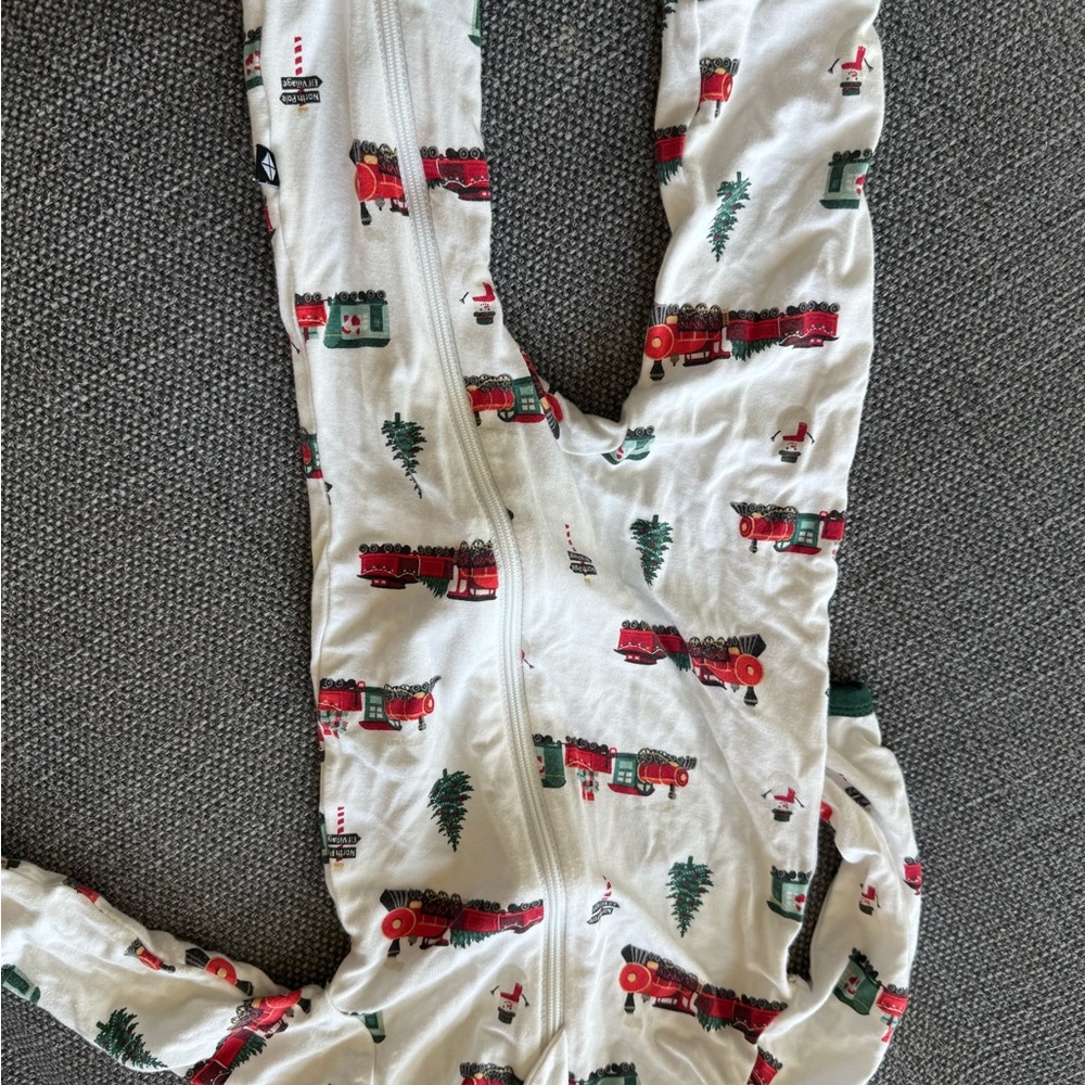 Festive Train Print Onesie